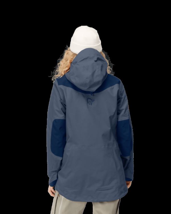 Norrona Dames Tamok Gore-tex Pro Jack Vintage Indigo Blauw