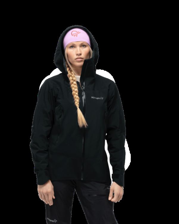 Norrona Falketind Gore-tex Damesjack Caviar Zwart