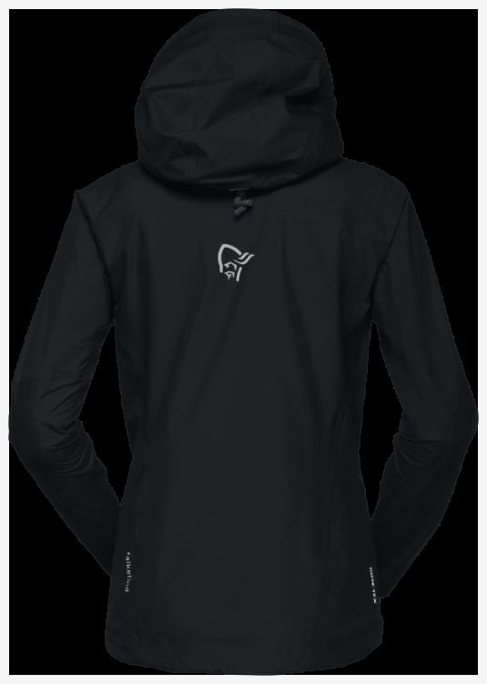 Norrona Falketind Gore-tex Damesjack Caviar Zwart