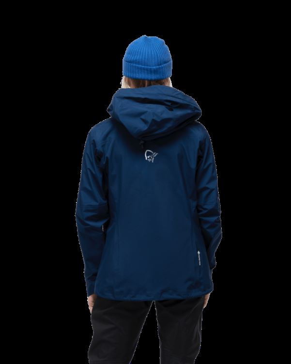 Norrona Falketind Gore-tex Damesjack Indigo Nachtblauw