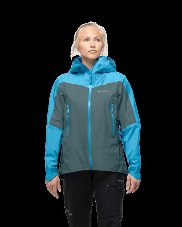 Norrona Falketind Gore-tex Damesjack Aquarius/north Atlantic