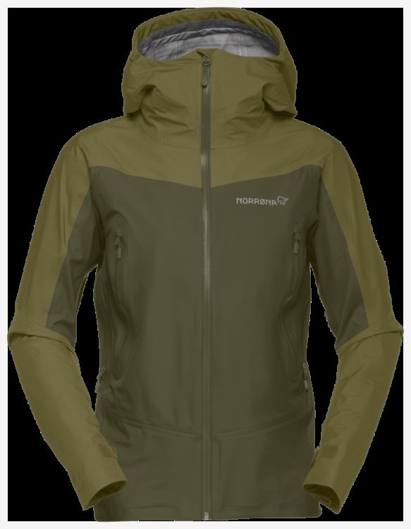 Norrona Falketind Gore-tex Damesjack Olijfgroen/olijf Nacht