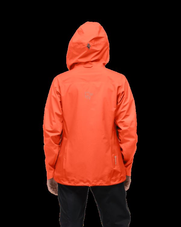 Norrona Falketind Gore-tex Damesjack Oranje Alert
