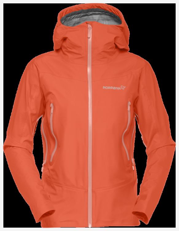 Norrona Falketind Gore-tex Damesjack Oranje Alert