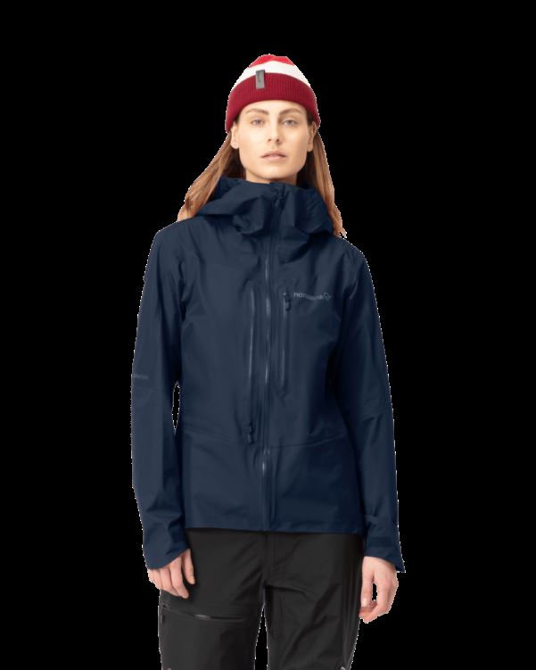 Norrona Falketind Gore-tex Paclite Damesjack Indigo Nachtblauw