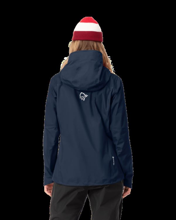 Norrona Falketind Gore-tex Paclite Damesjack Indigo Nachtblauw