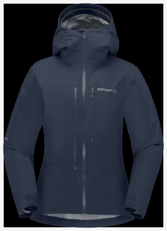 Norrona Falketind Gore-tex Paclite Damesjack Indigo Nachtblauw