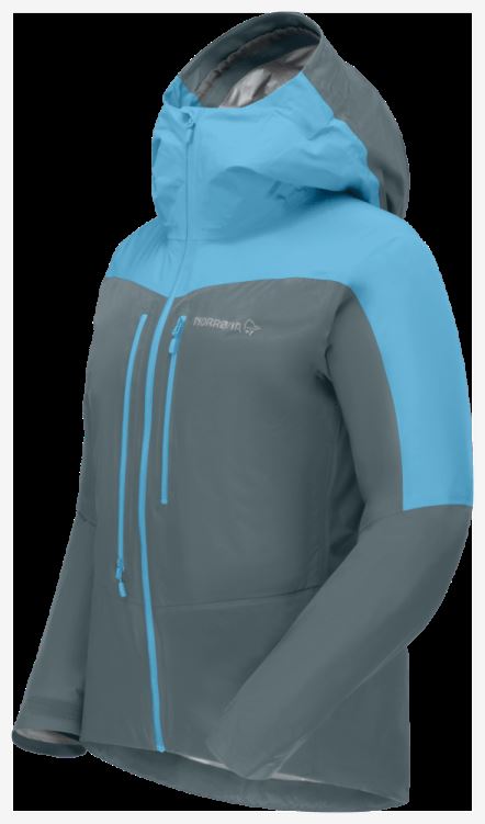 Norrona Falketind Gore-tex Paclite Damesjack Aquarius/north Atlantic