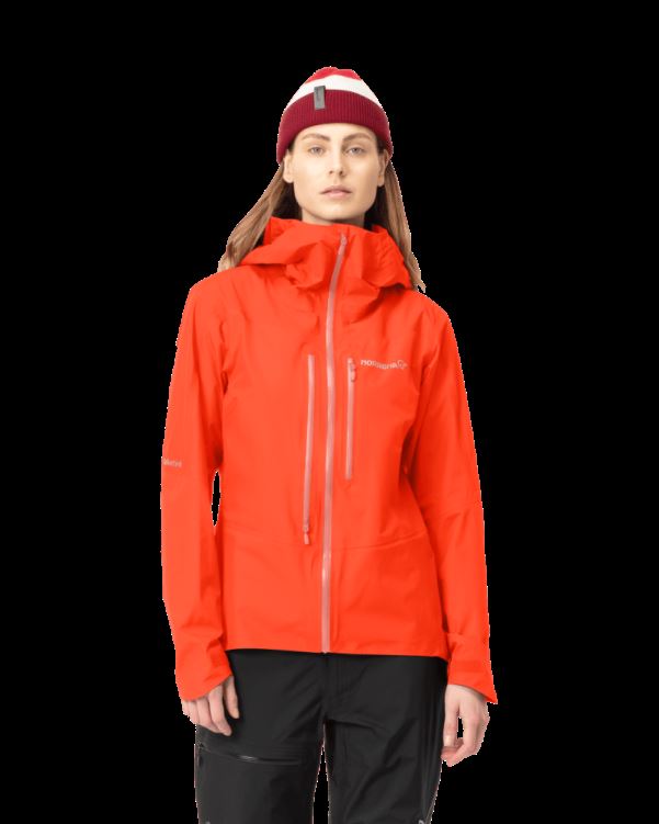 Norrona Falketind Gore-tex Paclite Damesjack Oranje Alert