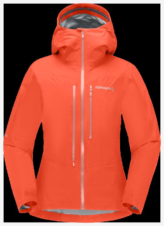 Norrona Falketind Gore-tex Paclite Damesjack Oranje Alert