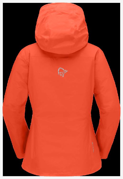 Norrona Falketind Gore-tex Paclite Damesjack Oranje Alert