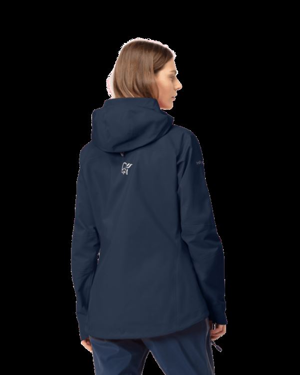 Norrona Trollveggen Gore-tex Pro Light Damesjack Indigo Nachtblauw