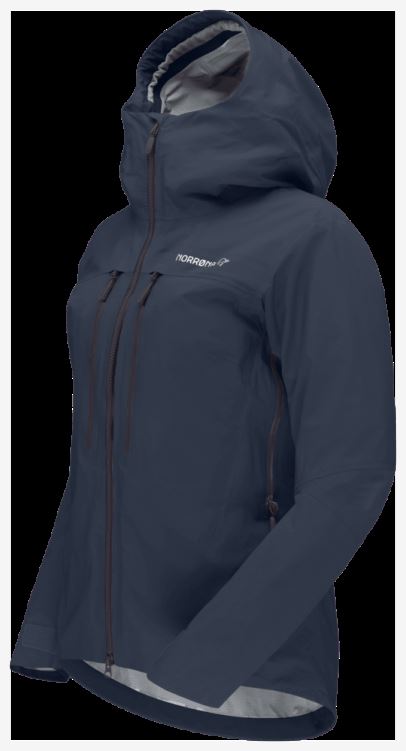 Norrona Trollveggen Gore-tex Pro Light Damesjack Indigo Nachtblauw