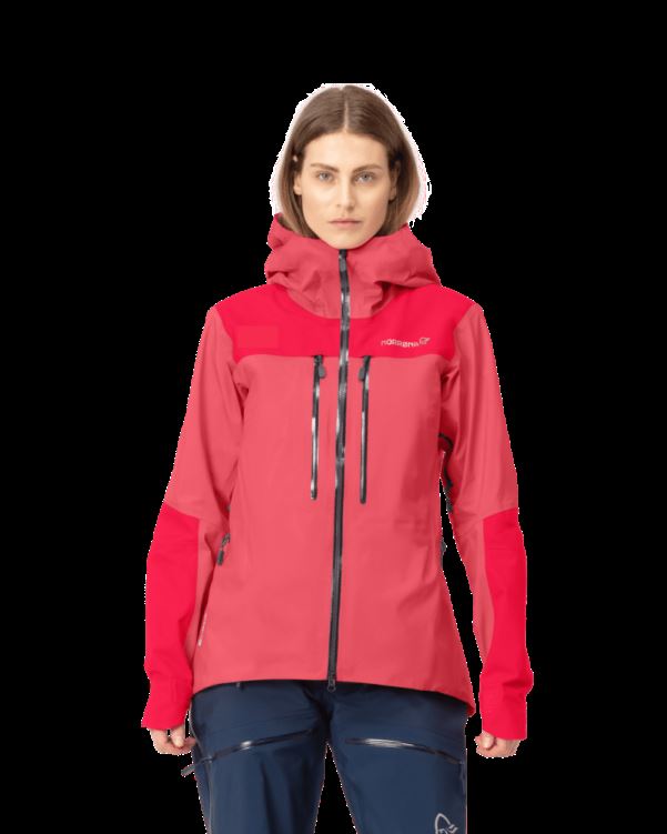 Norrona Trollveggen Gore-tex Pro Light Damesjack Kamperfoelie/virtual Roze