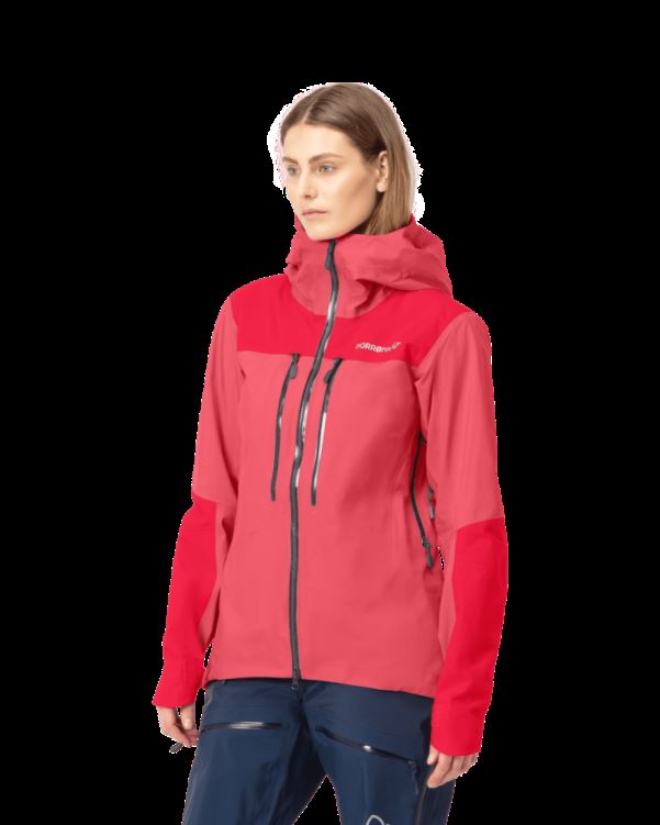 Norrona Trollveggen Gore-tex Pro Light Damesjack Kamperfoelie/virtual Roze