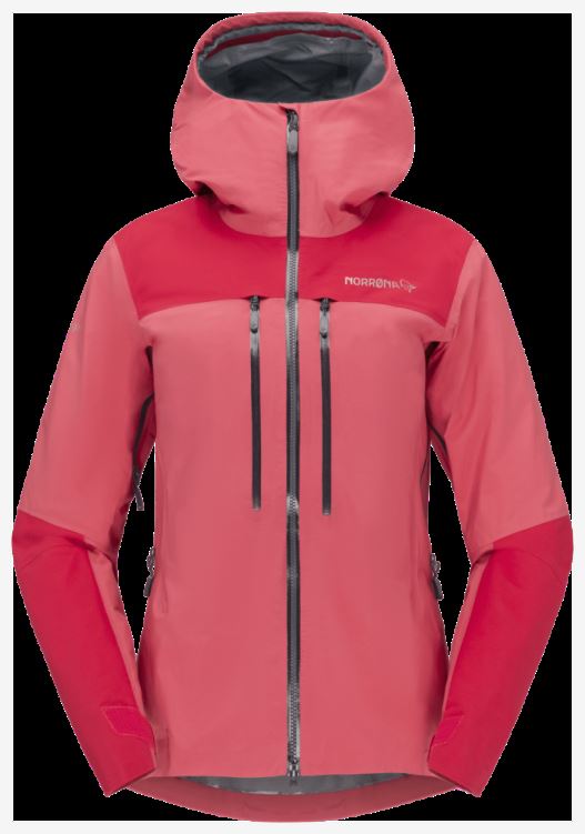 Norrona Trollveggen Gore-tex Pro Light Damesjack Kamperfoelie/virtual Roze