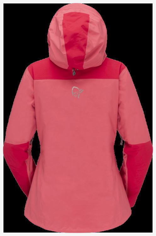 Norrona Trollveggen Gore-tex Pro Light Damesjack Kamperfoelie/virtual Roze