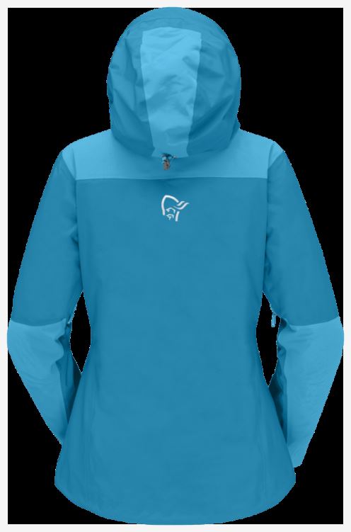 Norrona Trollveggen Gore-tex Pro Light Jack Hawaiian Surf/aquarius Voor Dames