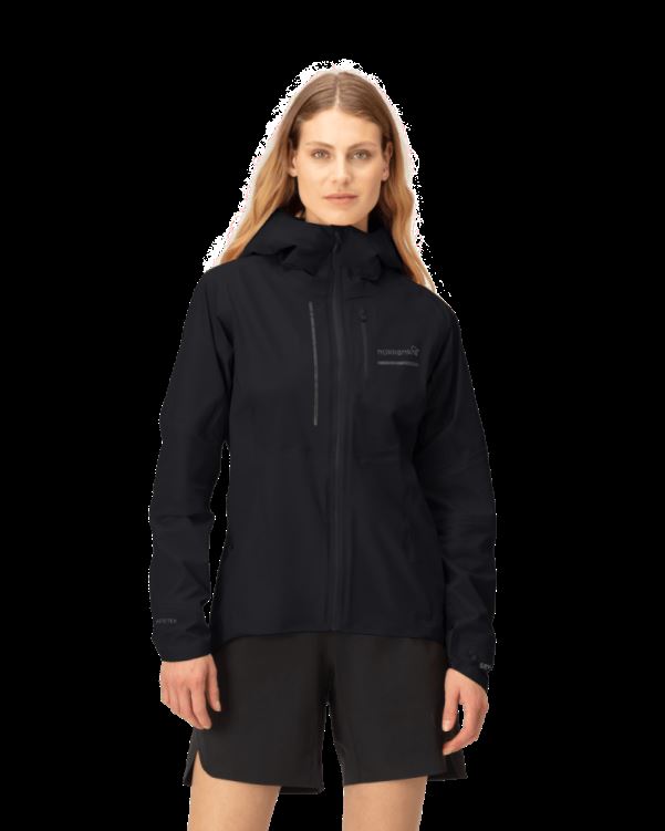 Norrona Senja Gore-tex Active Damesjack Caviar Zwart