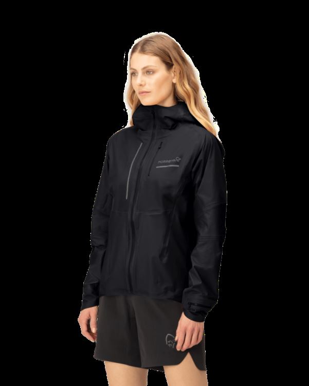 Norrona Senja Gore-tex Active Damesjack Caviar Zwart
