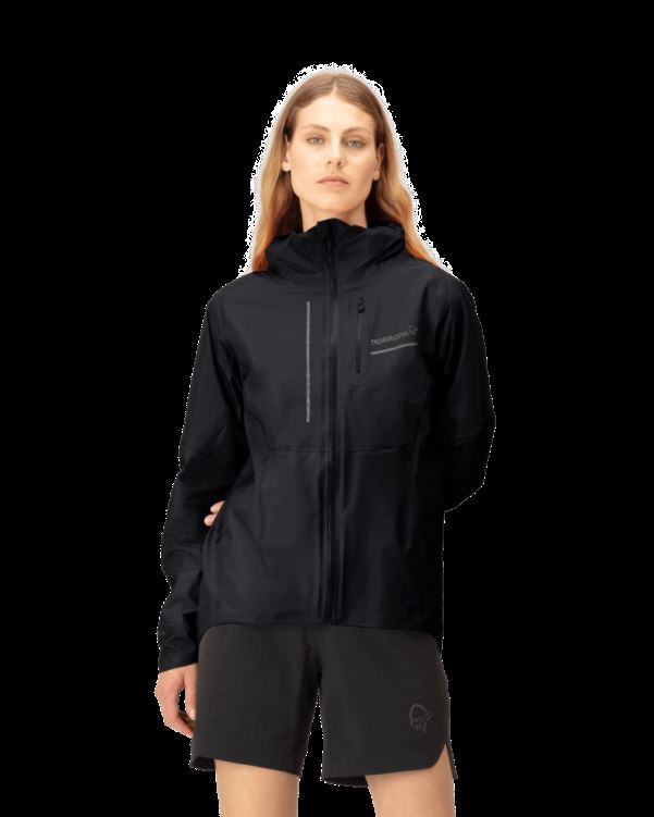 Norrona Senja Gore-tex Active Damesjack Caviar Zwart