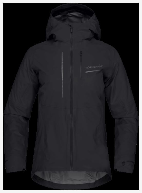 Norrona Senja Gore-tex Active Damesjack Caviar Zwart