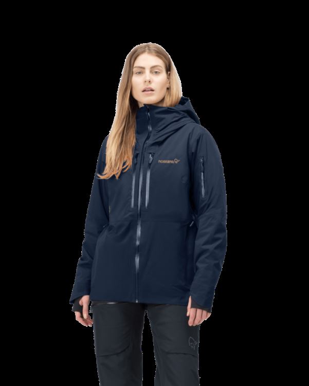 Norrona Lofoten Gore-tex Thermo100 Damesjas Indigo Nachtblauw