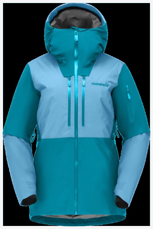 Norrona Dames Lofoten Gore-tex Thermo100 Jack Aquarius/hawaiian Surf