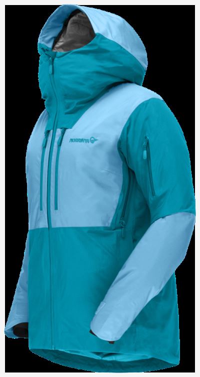 Norrona Dames Lofoten Gore-tex Thermo100 Jack Aquarius/hawaiian Surf