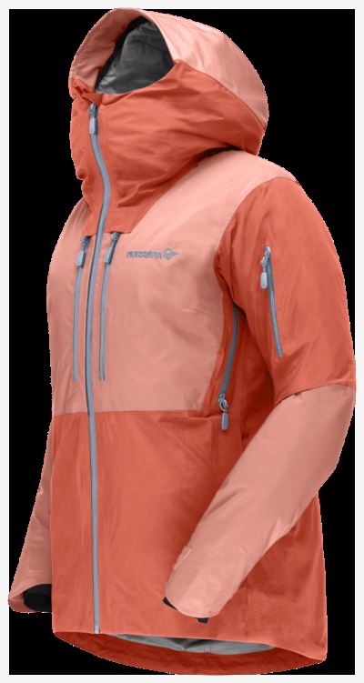 Norrona Lofoten Gore-tex Thermo100 Damesjas Oranje Alert/perzik Amber