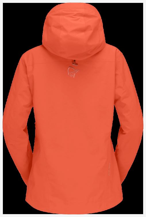 Norrona Lofoten Gore-tex Geïsoleerde Damesjas Oranje Alert