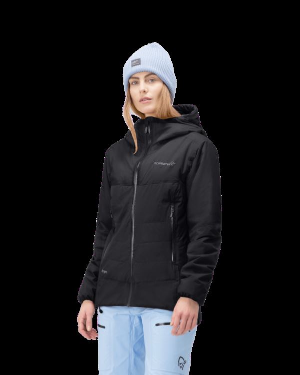 Norrona Dames Lyngen Dri2 Thermo60 Jas Kaviaar Zwart