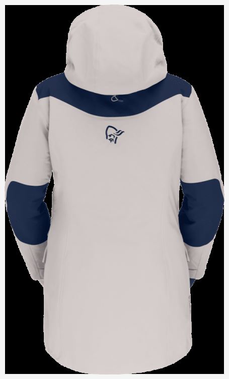 Norrona Dames Tamok Gore-tex Thermo80 Jas Puur Kasjmier Wit