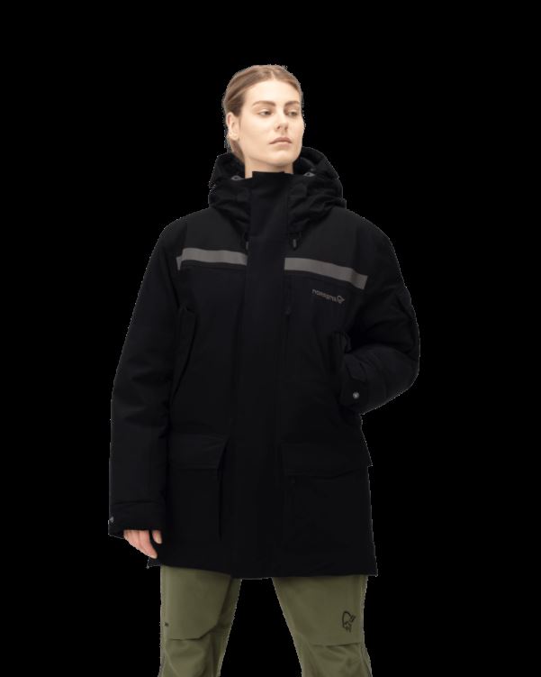 Norrona Unisex Gore-tex Down750 Parka Caviar Zwart