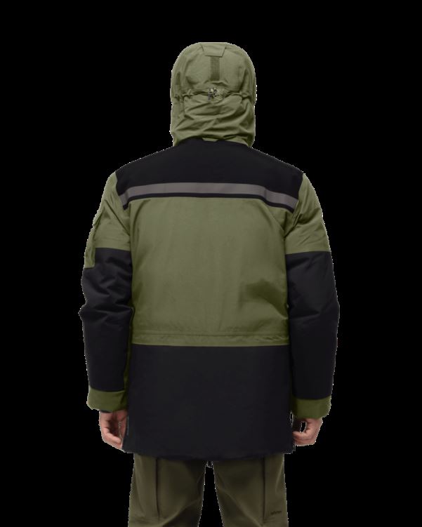 Norrona Unisex Gore-tex Dons750 Parka Olijf Nacht