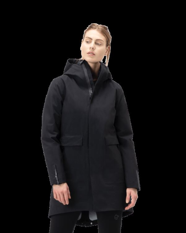 Norrona Oslo Gore-tex Down850 Dames Parka Kaviaar Zwart