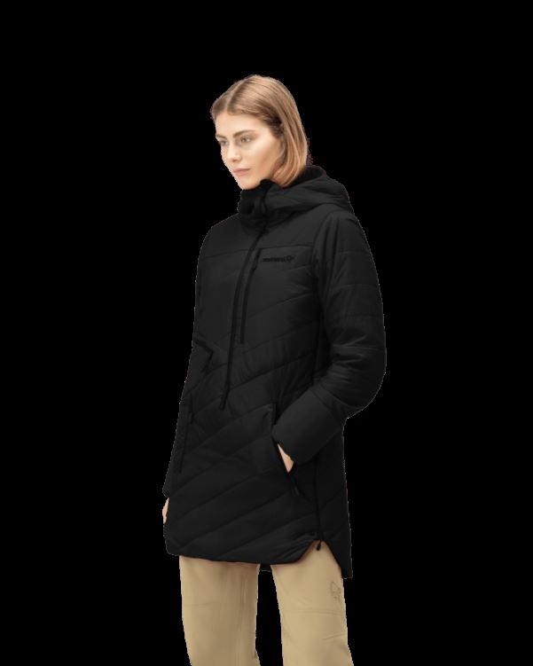 Norrona Dames Lofoten Primaloft80 Anorak Kaviaar Zwart