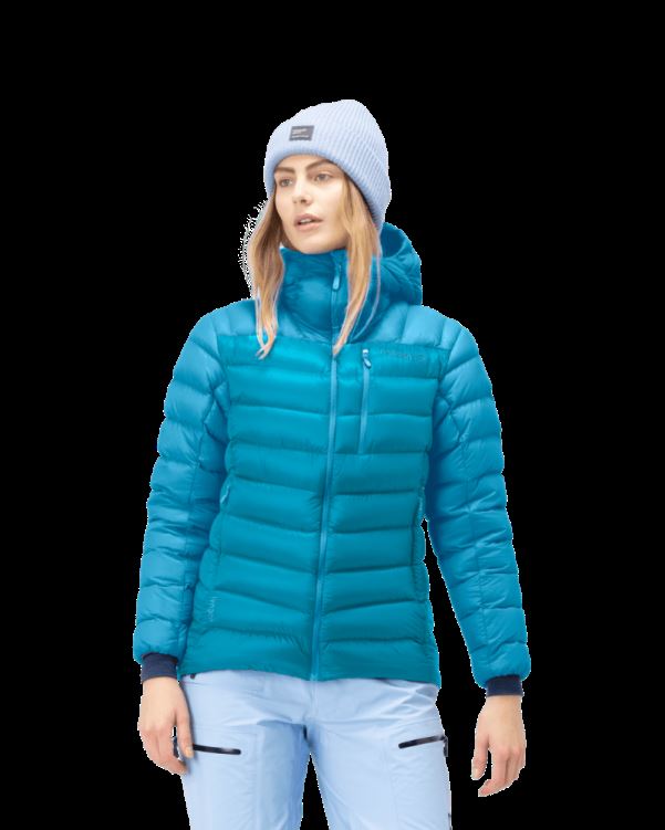 Norrona Lyngen Down850 Damescapuchon Aquarius/hawaiian Surf