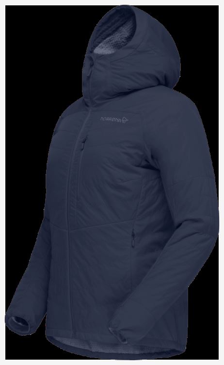 Norrona Dames Lyngen Alpha100 Zip Hood Indigo Night Blue