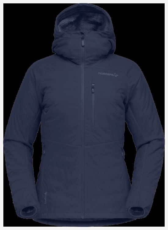 Norrona Dames Lyngen Alpha100 Zip Hood Indigo Night Blue