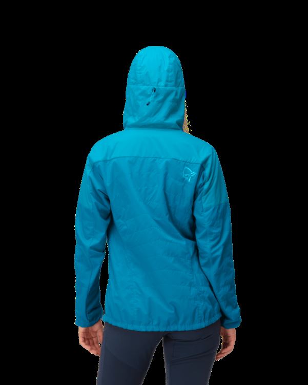 Norrona Lyngen Alpha100 Zip Hood Aquarius/hawaiian Surf Voor Dames