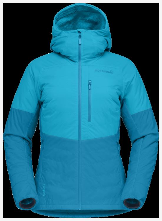 Norrona Lyngen Alpha100 Zip Hood Aquarius/hawaiian Surf Voor Dames