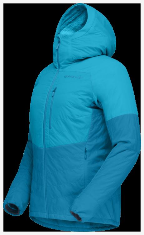 Norrona Lyngen Alpha100 Zip Hood Aquarius/hawaiian Surf Voor Dames