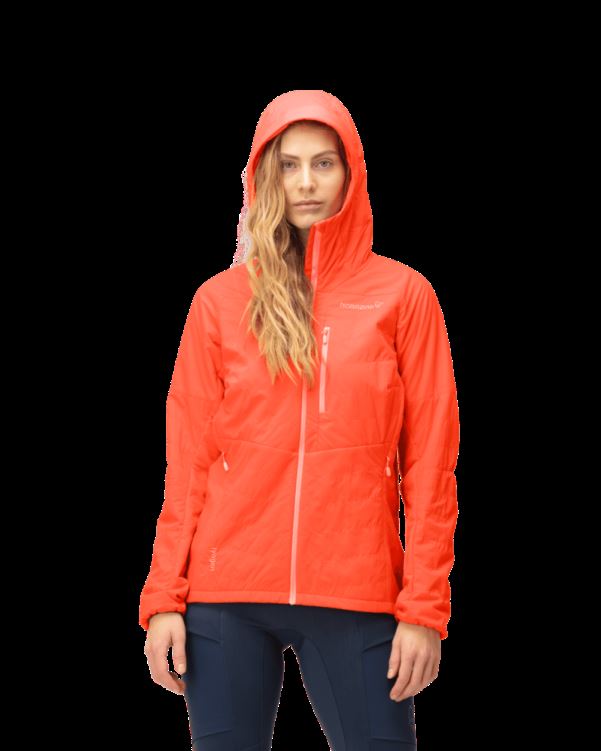 Norrona Lyngen Alpha100 Zip Hood Oranje Alert Voor Dames