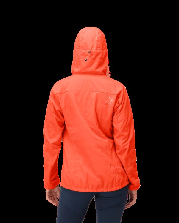 Norrona Lyngen Alpha100 Zip Hood Oranje Alert Voor Dames