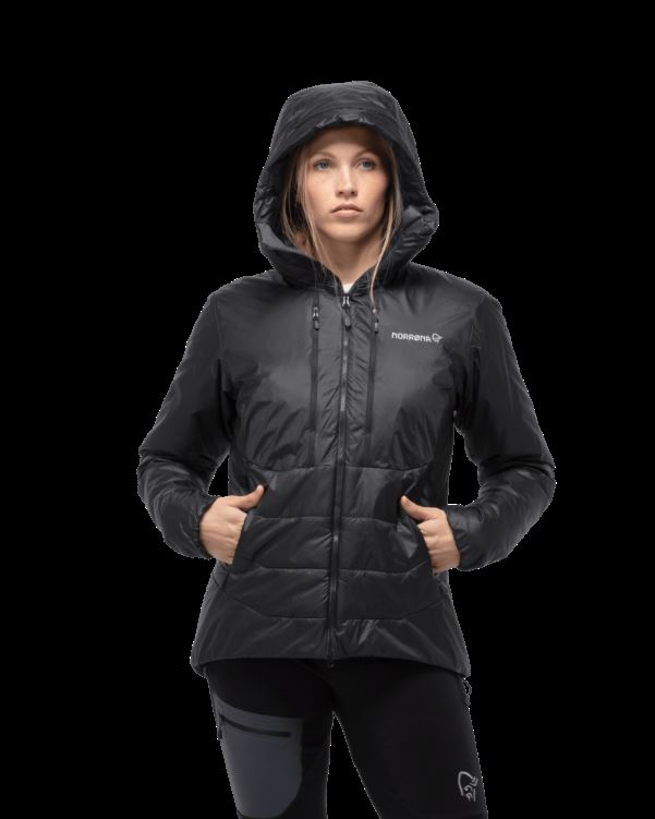 Norrona Lyngen Alpha100 Zip Hood Oranje Alert Voor Dames