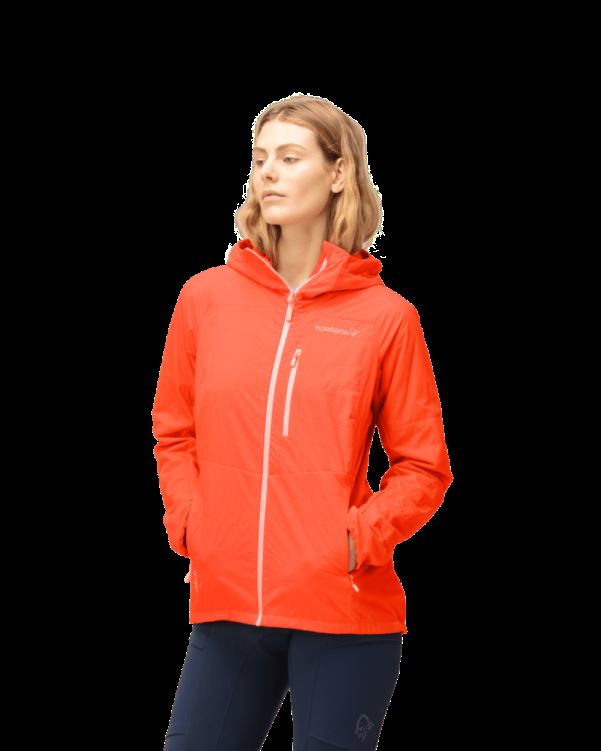 Norrona Lyngen Alpha100 Zip Hood Oranje Alert Voor Dames
