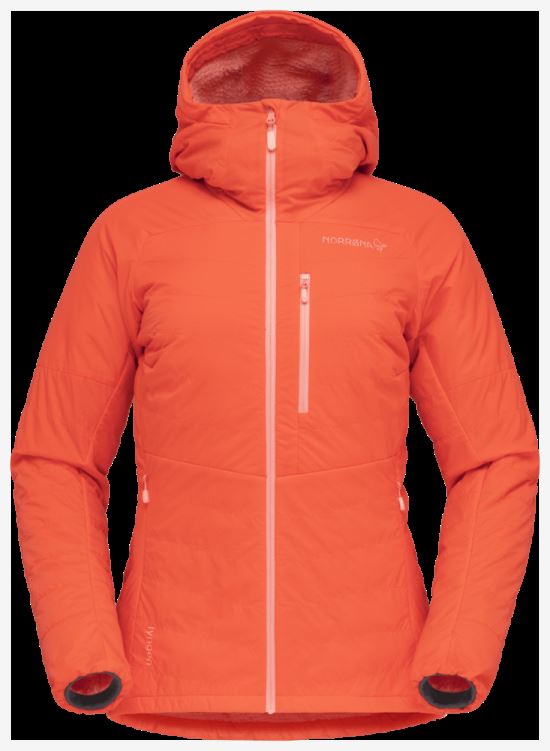 Norrona Lyngen Alpha100 Zip Hood Oranje Alert Voor Dames