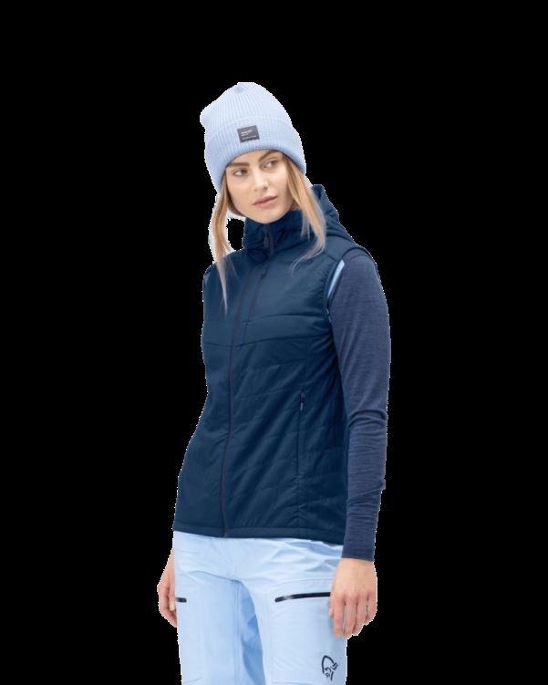 Norrona Dames Lyngen Alpha90 Vest Indigo Nachtblauw