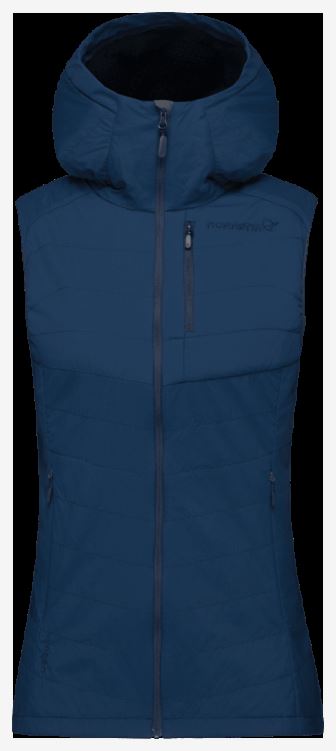 Norrona Dames Lyngen Alpha90 Vest Indigo Nachtblauw